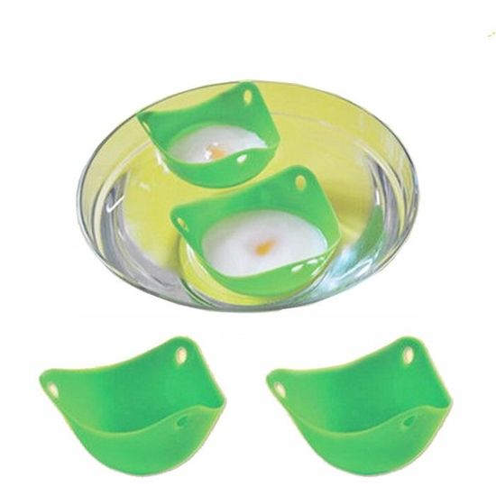 jaune idéal pour la fabrication d’œufs pochés vert Lot de 4 pocheuses à œufs en silicone de qualité alimentaire Bleu rose rouge