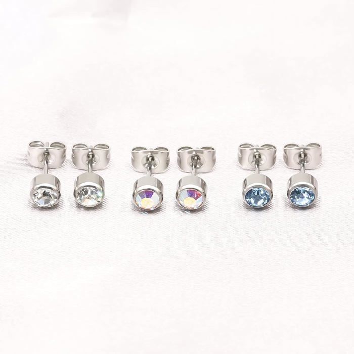 5 Paires Boucles D'oreilles Perles D'argent 925 Perles Boucle D Oreille