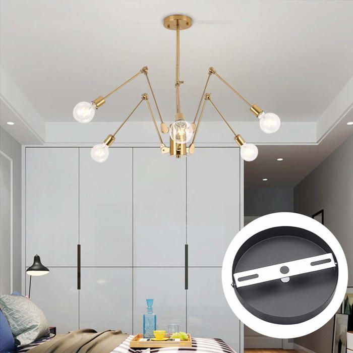 Support De Fixation Plafonnier - 8 Pièces (80/90/100/110 Mm) Avec Vis - Pour Lustre, Applique