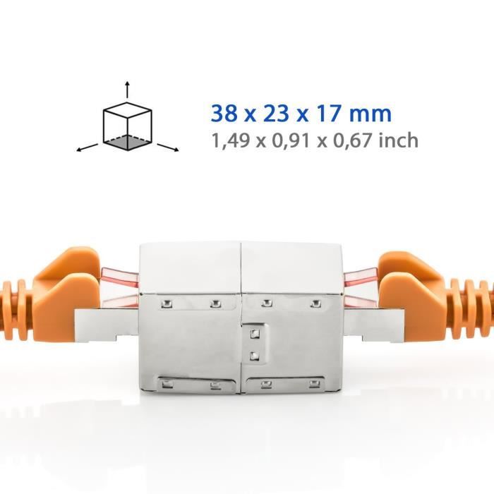 Coupleur réseau RJ45 Cat5e modulaire - Câbles adaptateurs réseau