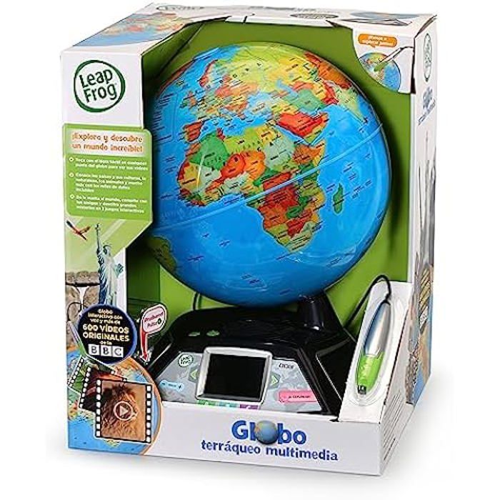 VTech - Globe terrestre interactif multimédia. 11 catégories de contenu à  explorer. avec des vidéos BBC. 30x38,1x30,5 cm - Cdiscount Jeux - Jouets