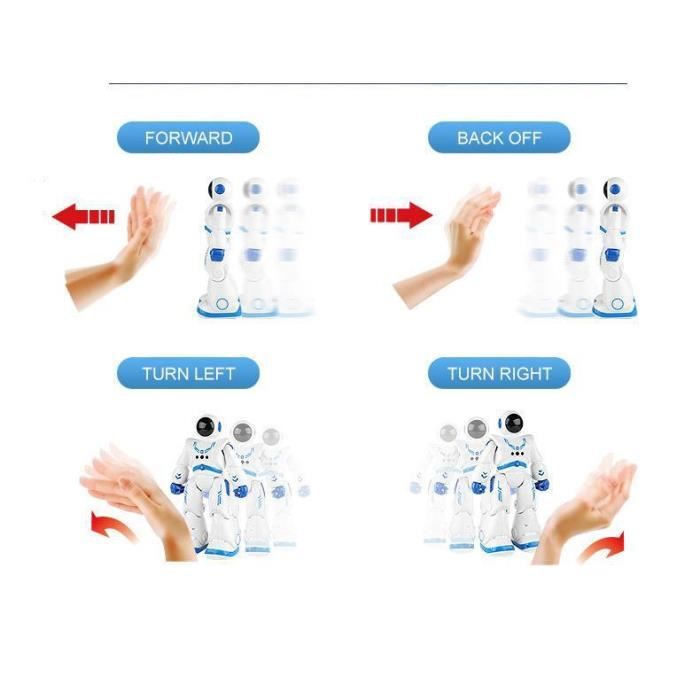 Robot Programmable Avec Télécommande Et Geste – Chant, Danse, Histoires, Rechargeable – Cadeau Noël Pour Garçon/fille 8-12 Ans