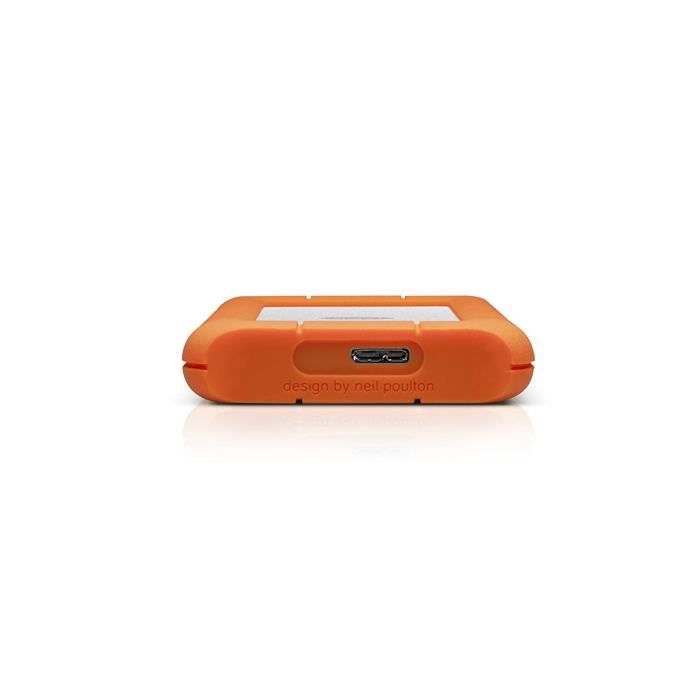LaCie Rugged Mini disque dur externe 5 To Orange sur