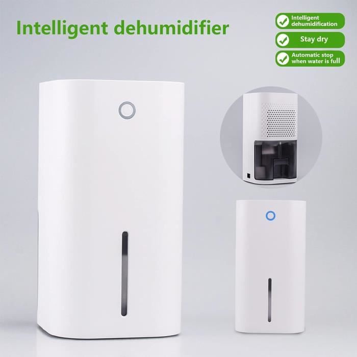 Déshumidificateur électrique portable pour la maison avec réservoir d'eau  de 700 ml Absorbeurs d'humidité Sécheur d'air Déshumidificateur d'air  silencieux pour sous-sol