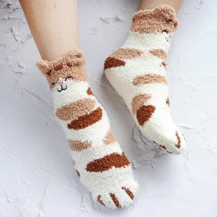 Chaussette best sale chat femme