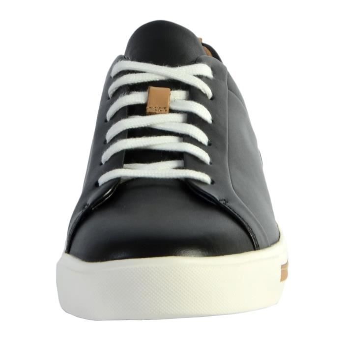 Tennis Basses CLARKS Un Maui Lace Femme Cuir Noir