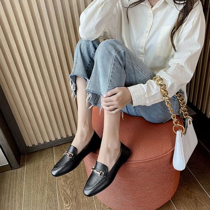 Loafers on sale femme cuir