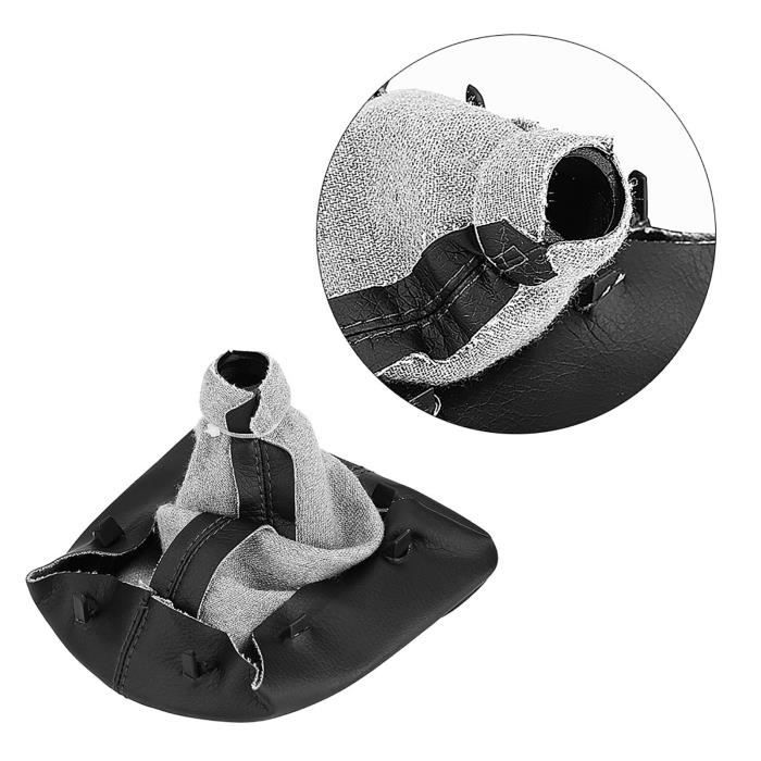 Pommeau Levier De Vitesses 5 Vitesses + Soufflet Cuir Pour Peugeot 207 307 406 - Design Élégant Et Confortable