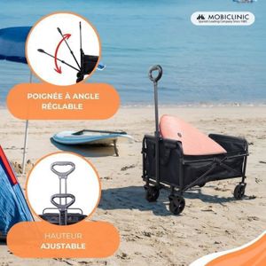 Chariot De Plage Pliable Pour Jardin (rouge) - Diable - Chariot