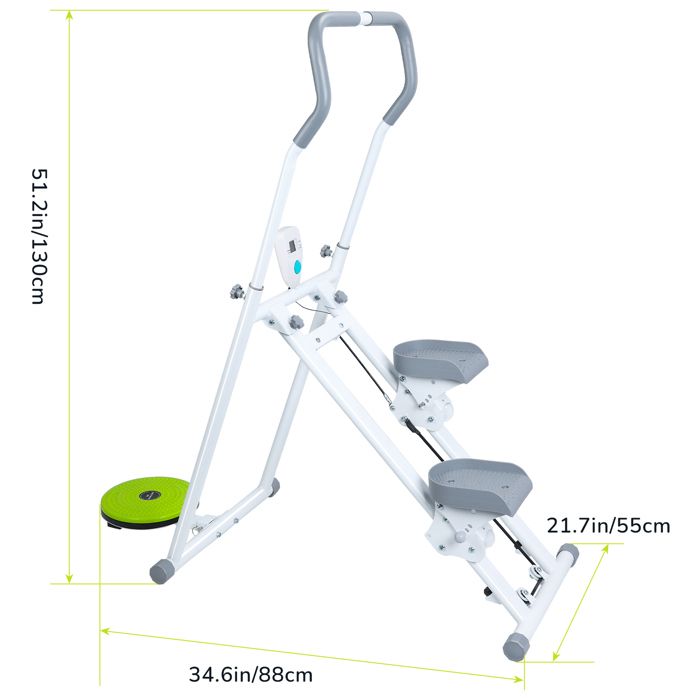 Stepper escalier vertical et pliable MERACH, avec 3 résistances, 3