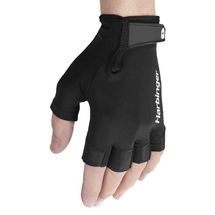 Gants Haltérophilie Harbinger Pro - Cuir Naturel, Protection Paume, Mi-Doigts