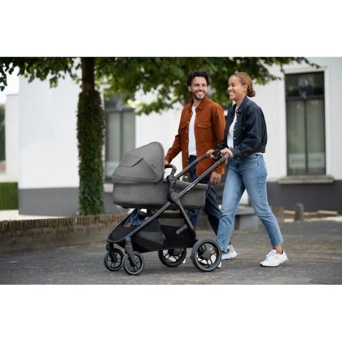 Maxi-cosi poussette 2 en 1 zelia 3, nacelle intégrée, 4 roues, essential  graphite MAX8712930172352 - Conforama