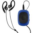 AGPTEK Lecteur MP3 64 Go avec Clip Lecteur de Musique Sport Léger avec Écouteurs et Étui en Silicone - Bleu-0