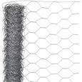Maille hexagonale - NATURE - Grillage métallique hexagonal 1x5m 40mm Acier galvanisé-0