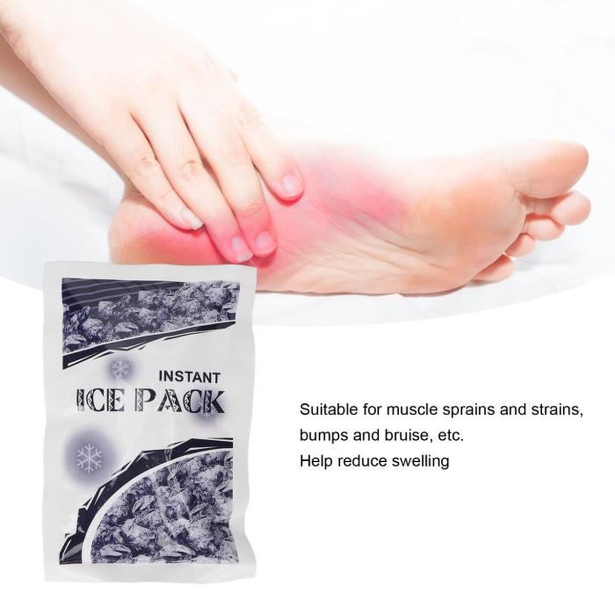 Drfeify Pack de glace jetable Lot de 6 packs de glace jetables pour les