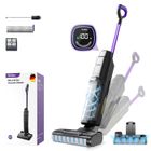 Aspirateur Balai Laveur Sans Fil-Redkey W15-Autonettoyant Nettoyage des bords 6mm avec Réservoir d’eau 910ML,Écran LED