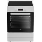 Beko Cuisinière induction 72l 3 feux blanc - FSE68302MWC