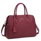 David Jones - Sac à Main Femme Bugatti - Cabas Fourre-Tout Elégant Cuir PU - 2 Compartiments Multipoche Chic - Rouge