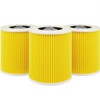 ELCKNER Lot de 3 filtres à cartouche pour aspirateur Kärcher WD3 Premium WD2 WD3 WD3 MV3 WD3P