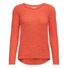 ONLY LICENCE Pull col rond Only orange