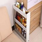 Desserte de cuisine - Sanwood - Chariot de niche - Blanc - Gain de place - Conception multicouche - Mobile