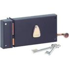 Serrure en applique horizontale 4 gorges à tirage 140x82mm gauche - THIRARD