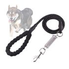 Ysinobear Laisse Chien, avec Poignée Rembourrée Douce, Fils Très Réfléchissants 1,6 m Nylon , pour tous les chiens de taille, Noir