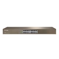 IP-COM Switch de bureau Fast Ethernet 16 Port 10/100Mbps, Rackmount Switch, Auto MDI/MDIX, détection automatique Plug&Play, F1016