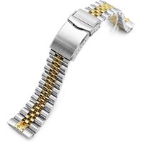 MiLTAT Bracelet de montre IP or 22 mm pour Seiko New Turtles srp777 srpc44, super j Louis 316L ss
