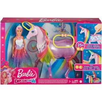 Licorne rose Lumières Magiques Barbie Dreamtopia - BARBIE - Plusieurs séquences sonores et lumineuses