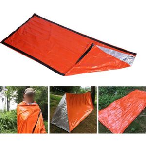 KKmoon Sac de Couchage de Premiers Secours 210 x 130CM Couverture de Survie Reutilisable Tente de Camping en Plein air Chaleur R/éfl/échissante et Coupe-Vent Imperm/éable