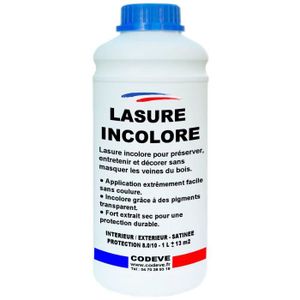 PEINTURE - VERNIS Lasure Couleur - Pot 20 L   - Codeve Bois - Noir