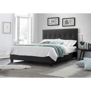lit 160x200 avec sommier tete et pied cdiscount