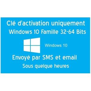 SYST EXPLOIT À TÉLÉCHARGER Clé d'activation licence original pour Windows 10 