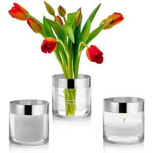Vase En Verre Cylindrique Cdiscount
