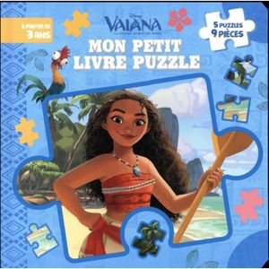 LIVRE 0-3 ANS ÉVEIL Livre - MON PREMIER LIVRE PUZZLE ; Vaiana, mes premiers puzzles
