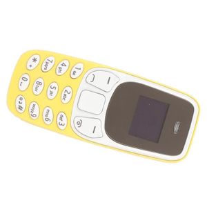 Téléphone portable Cikonielf Téléphone Mini Double SIM - Lecteur de m