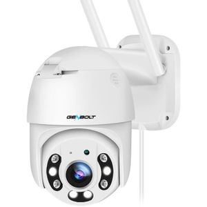 CAMÉRA IP GENBOLT 2.5K Caméra Surveillance WiFi Extérieure,4MP 2.4/5Ghz DC&PoE Caméra IP Détection Humaine Vision Couleur Suivi Auto