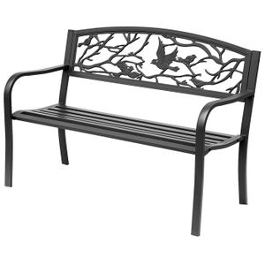 Banc de jardin LINE, 2 places, en plastique solide et en aluminium