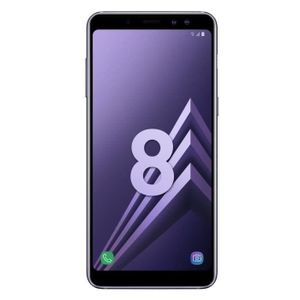 SMARTPHONE SAMSUNG Galaxy A8 2018 32 go Gris orchidée - Doubl