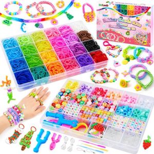 KIT BIJOUX DIYLAND 24 Coloré Elastique Bracelet Kit, 19 Types
