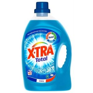 X•Tra Total - 47 lavages - Lessive liquide - 4 en 1 - Entretien du linge -  Efficace dès 20°C - Propreté - Eclat - Fraîcheur - Economique - Emballage  recyclable : : Epicerie