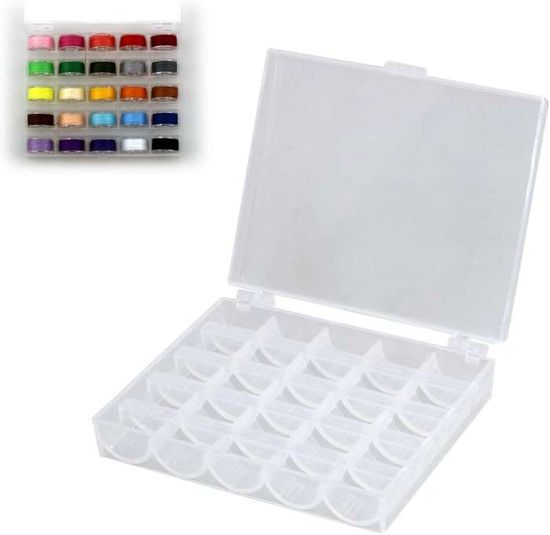 Lot De 25 Bobines De Machine à Coudre | Bobines à Broder En