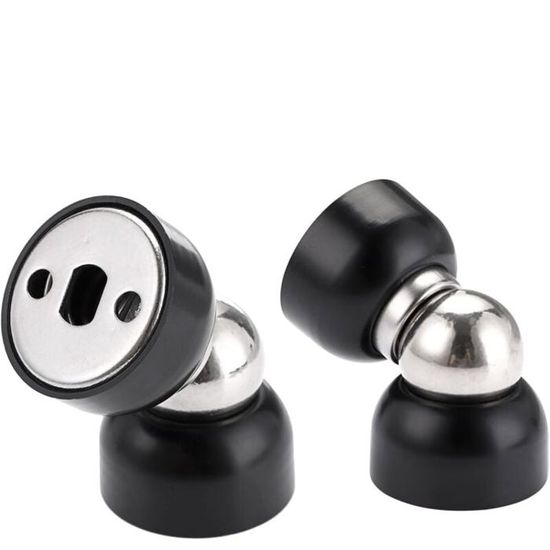 Lot De 2 Butées De Porte Magnétiques Robustes - Mini Butées De Porte En Acier Inoxydable Avec Vis Butees De Porte Magnetiques Robustes Pour Chambre Salle De Bain Cuisine Et Bureau 87360381