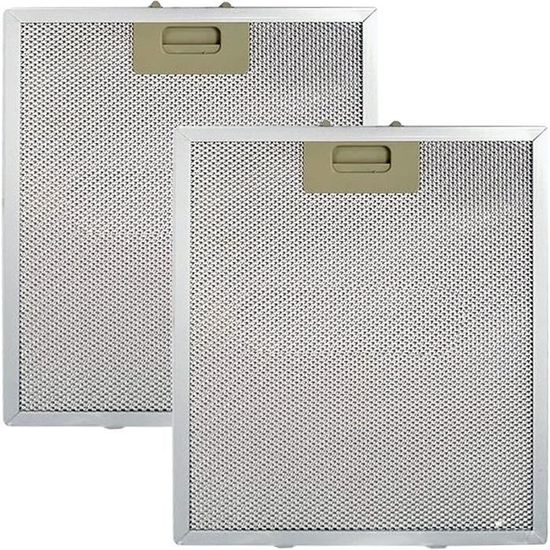 2 Filtri Grasso Alluminio Per Cappa Baumatic/SMEG, 320x260 Mm, Autopulenti