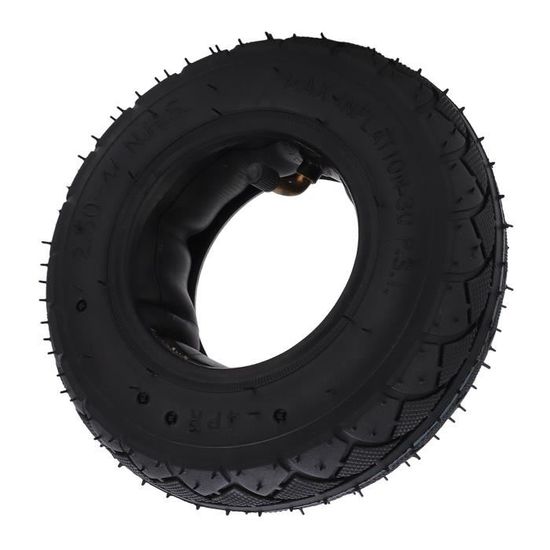 Pneu Et Chambre à Air 8 1/2x2 Pour Scooter Inokim Light - Valve 45°, Caoutchouc Haute Qualité, Antidérapant
