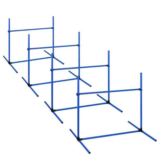 TRMLBE Set De 6 Haies D'entraînement - Réglables 20/30cm - Pour Football Et Agilité - Sac Inclus