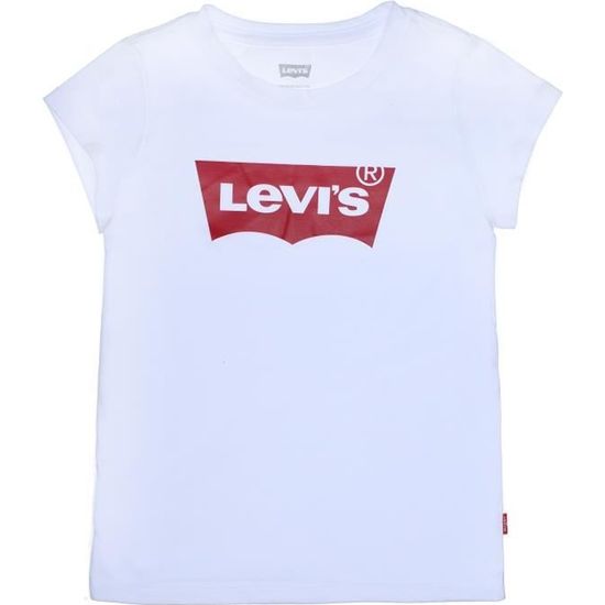 Tee shirt enfant Levi's Kids 4234 W5j - Blanc - Manches courtes - Col rond