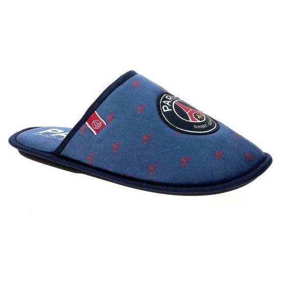 Chaussons Officiels Paris Saint-Germain PSG - Taille 28-46 - Polyester Doux - Collection Licenciée