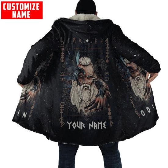 Cape à Capuche "Danae", Vert Kaki